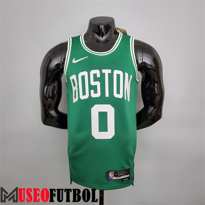 Camiseta Boston Celtics (Tatum #0) Verde 75 Aniversario