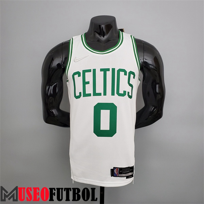 Camiseta Boston Celtics (Tatum #0) Blanco 75 Aniversario