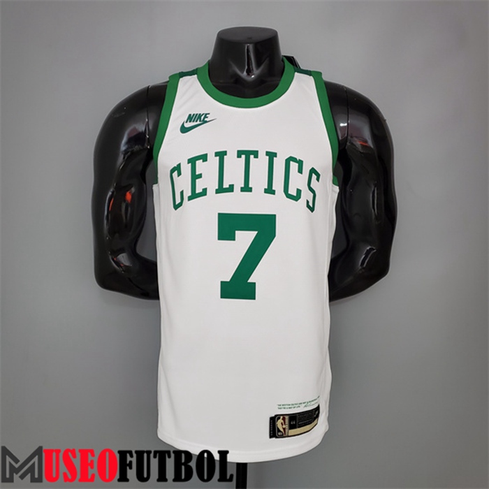 Camiseta Boston Celtics (Brown #7) Blanco 75 Aniversario