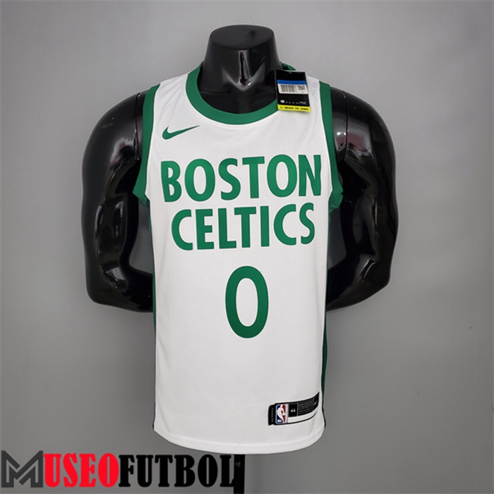 Camiseta Boston Celtics (Tatum #0) Blanco City Edition