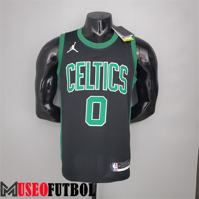 Camiseta Boston Celtics (Tatum #0) Negro Jordan Theme