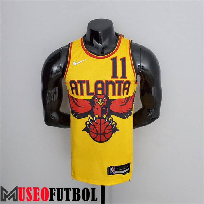 Camiseta Atlanta Hawks (Young #11) Amarillo 75 Aniversario City Edition