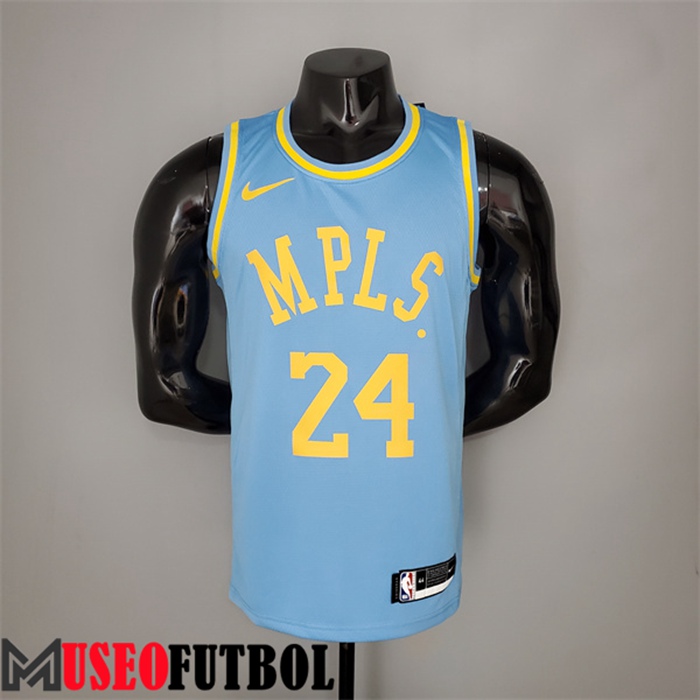 Camiseta Los Angeles Lakers (Bryant #24) 2021 Azul Minneapolis Edition