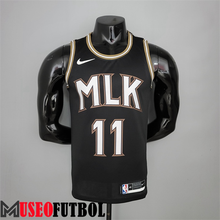 Camiseta Atlanta Hawks (Young #11) Negro City Edition