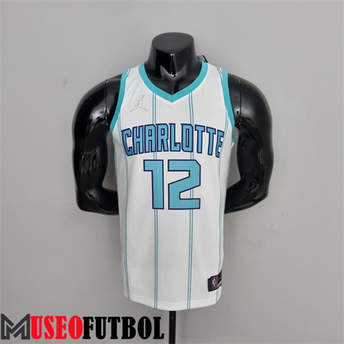 Camiseta Charlotte Hornets (Oubre #12) Blanco 75 Aniversario