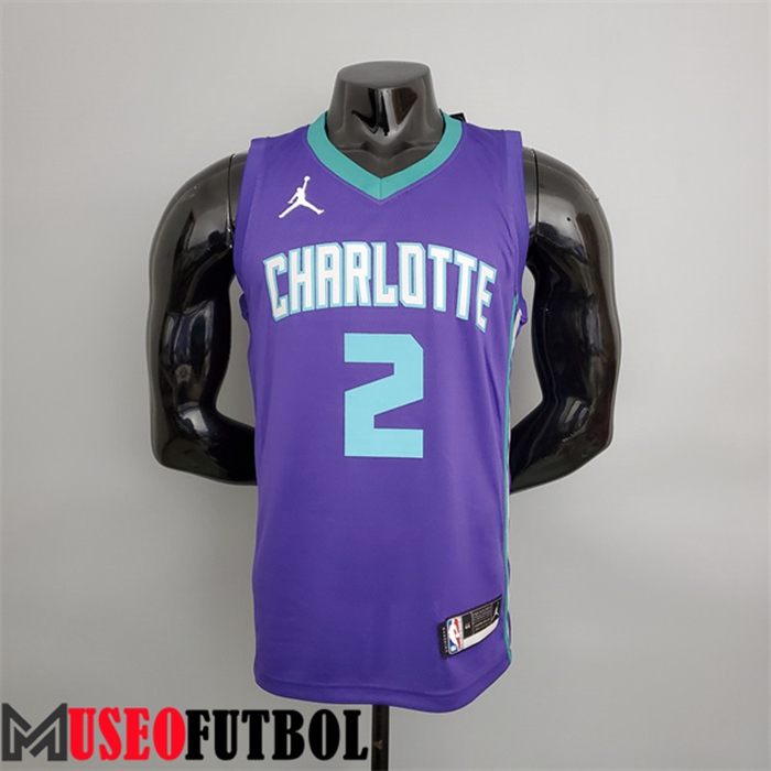 Camiseta Charlotte Hornets (Ball #2) Púrpura