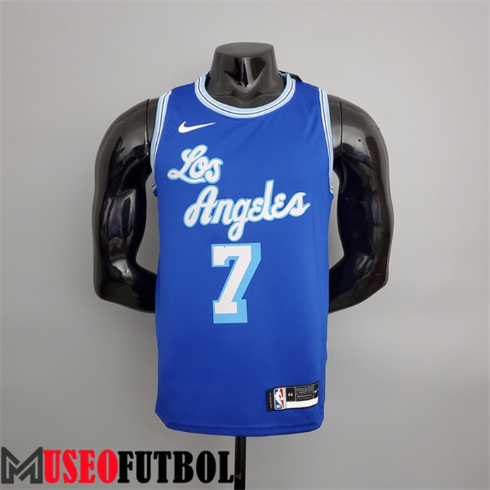 Camiseta Los Angeles Lakers (Anthony #7) 2021 Retro Azul