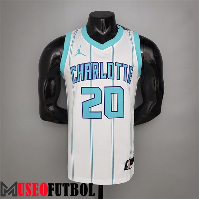 Camiseta Charlotte Hornets (Hayward #20) Blanco