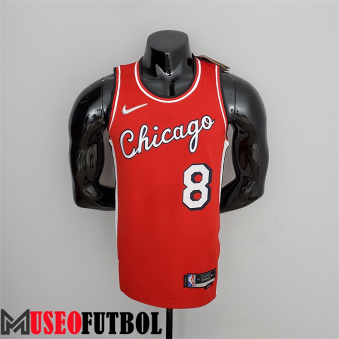 Camiseta Chicago Bulls (Lavine #8) Rojo 75 Aniversario City Edition