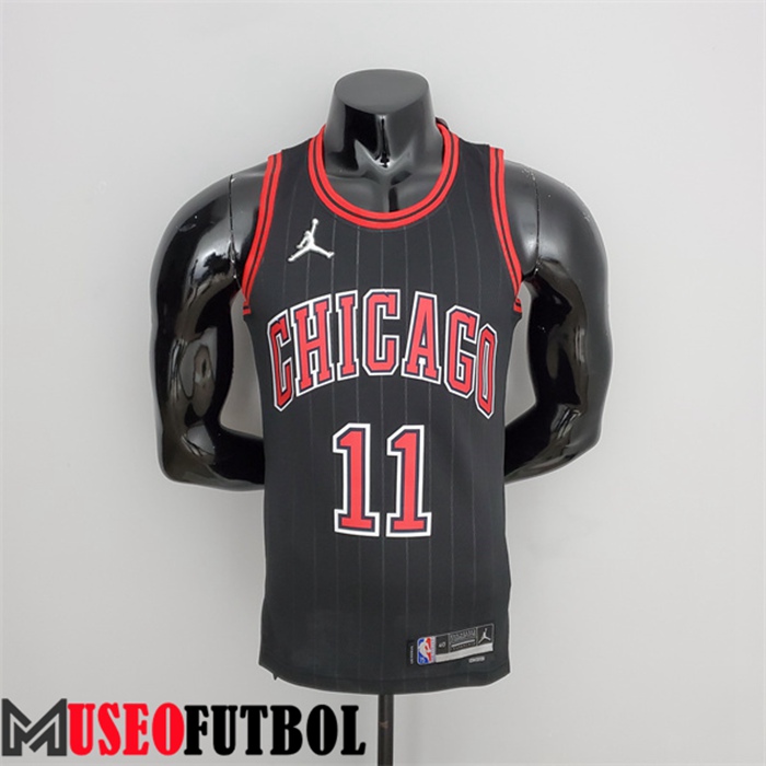 Camiseta Chicago Bulls (Derozan #11) Negro 75 Aniversario