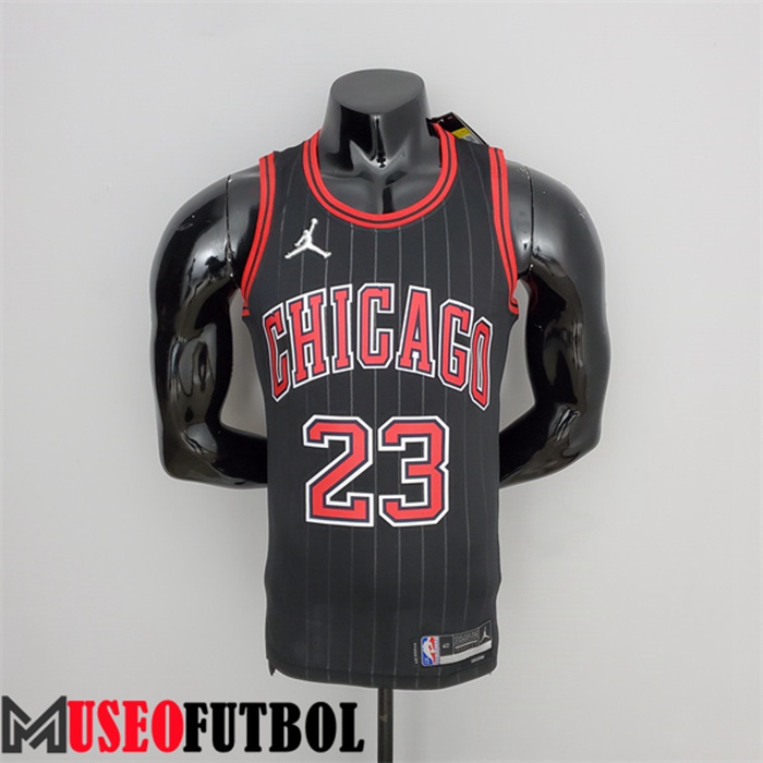 Camiseta Chicago Bulls (Jordan #23) Negro 75 Aniversario