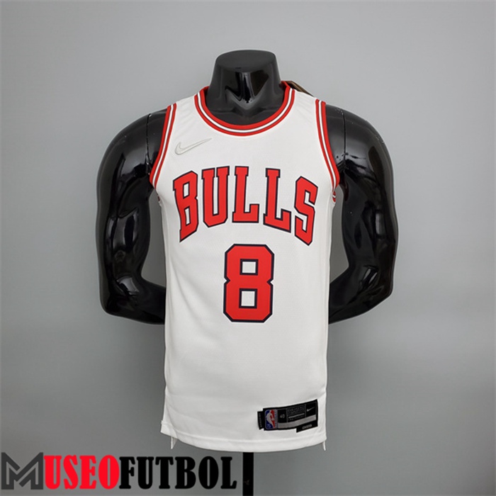 Camiseta Chicago Bulls (LaVine #8) Blanco 75 Aniversario