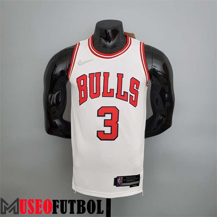 Camiseta Chicago Bulls (Wade #3) Blanco 75 Aniversario