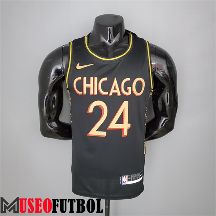 Camiseta Chicago Bulls (Markkanen #24) Negro Team City Edition