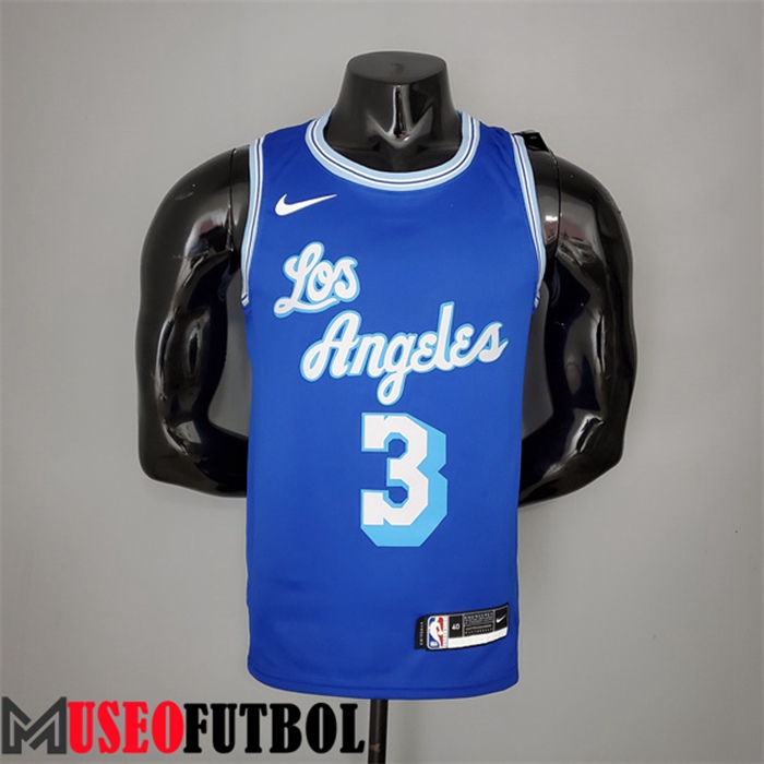 Camiseta Los Angeles Lakers (Davis #3) 2021 Retro Azul