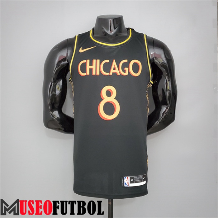 Camiseta Chicago Bulls (Lavine #8) Negro City Edition