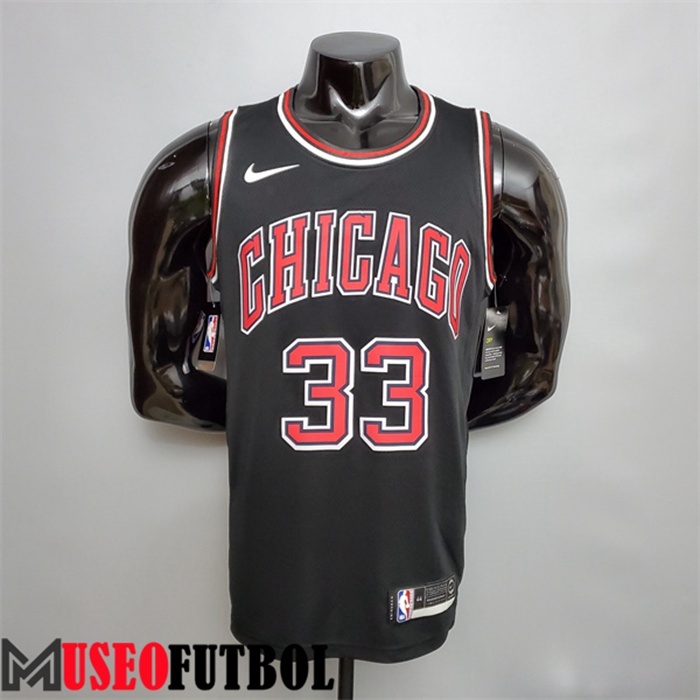 Camiseta Chicago Bulls (Pippen #33) Negro