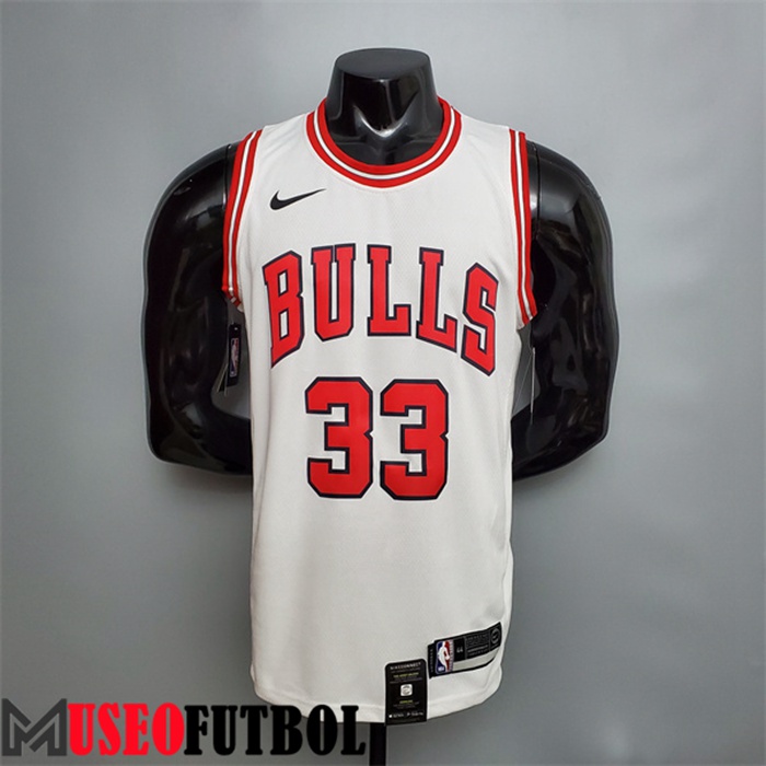 Camiseta Chicago Bulls (Pippen #33) Blanco