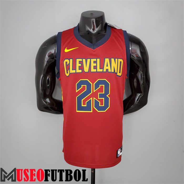 Camiseta Cleveland Cavaliers (James #23) 2017 Vin Rojo