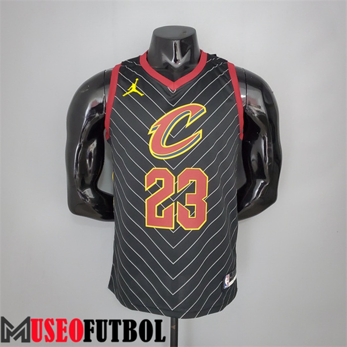 Camiseta Cleveland Cavaliers (James #23) 2021 Negro Jordan Theme Limited Edition