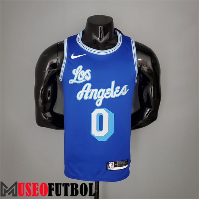 Camiseta Los Angeles Lakers (Kuzma #0) 2021 Retro Azul