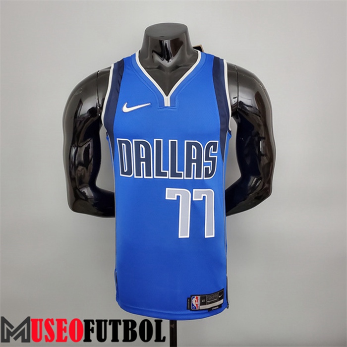 Camiseta Dallas Mavericks (Doncic #77) Azul 75 Aniversario