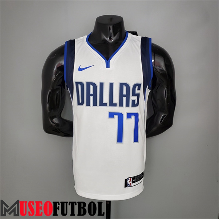 Camiseta Dallas Mavericks (Doncic #77) Primera Blanco