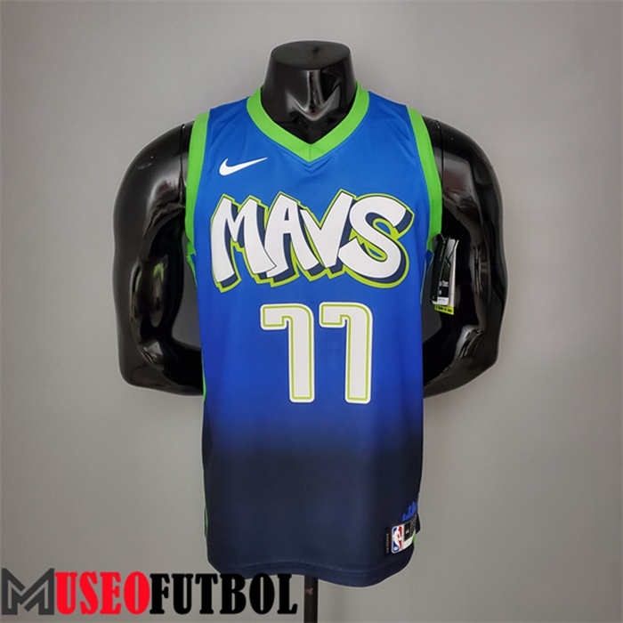 Camiseta Dallas Mavericks (Doncic #77) Azul Idol