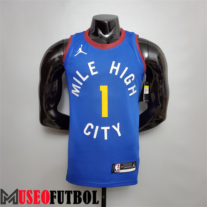 Camiseta Denver Nuggets (Porterjr.#1) Azul Theme Limited City Edition