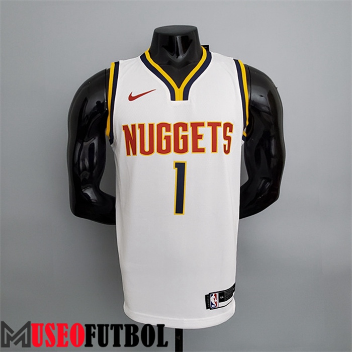 Camiseta Denver Nuggets (Porter jr.#1) Blanco Limited