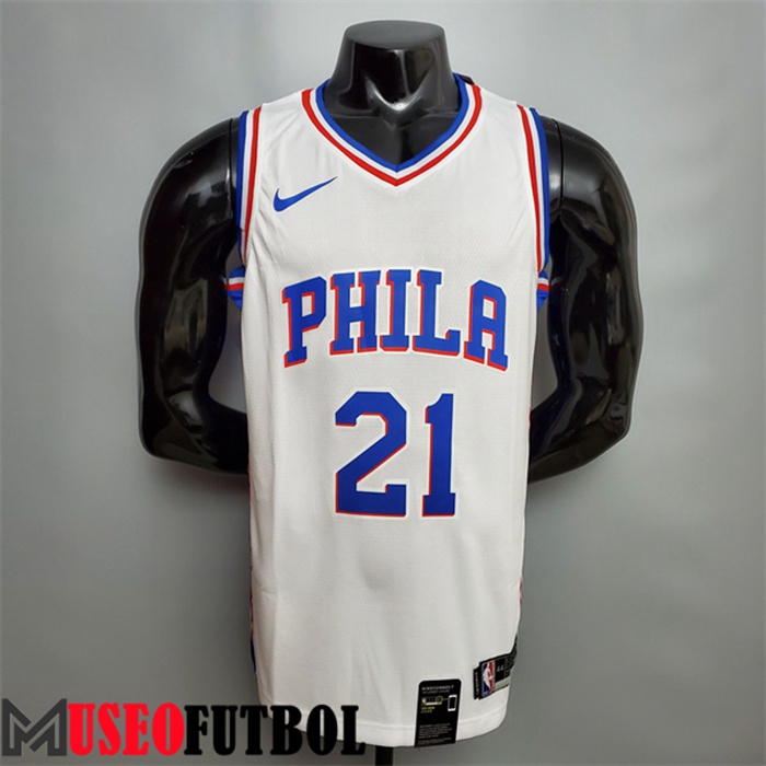 Camiseta Detroit Pistons (Embiid #21) Blanco