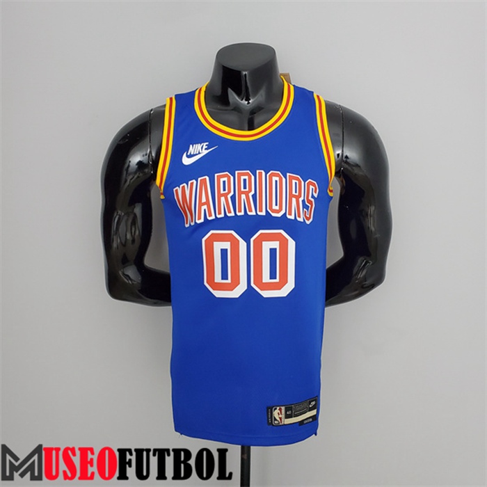 Camiseta Golden State Warriors (Cuminga #00) Azul Retro 75 Aniversario