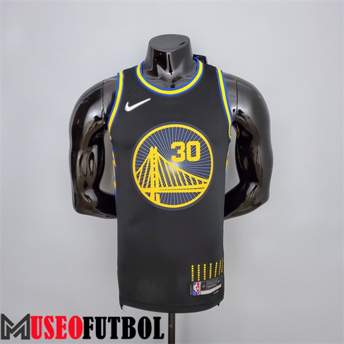 Camiseta Golden State Warriors (Curry #2974) Negro 75 Aniversario