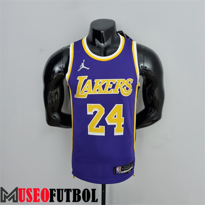 Camiseta Los Angeles Lakers (Bryant #24) Púrpura 75 Aniversario