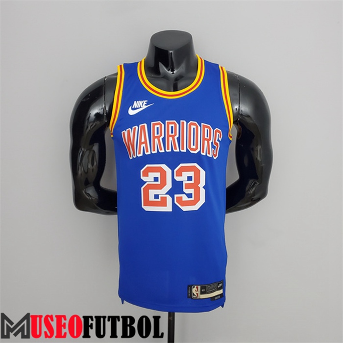 Camiseta Golden State Warriors (Green #23) Azul Retro 75 Aniversario