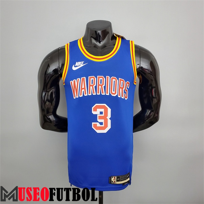 Camiseta Golden State Warriors (Poole #3) Azul Retro 75 Aniversario