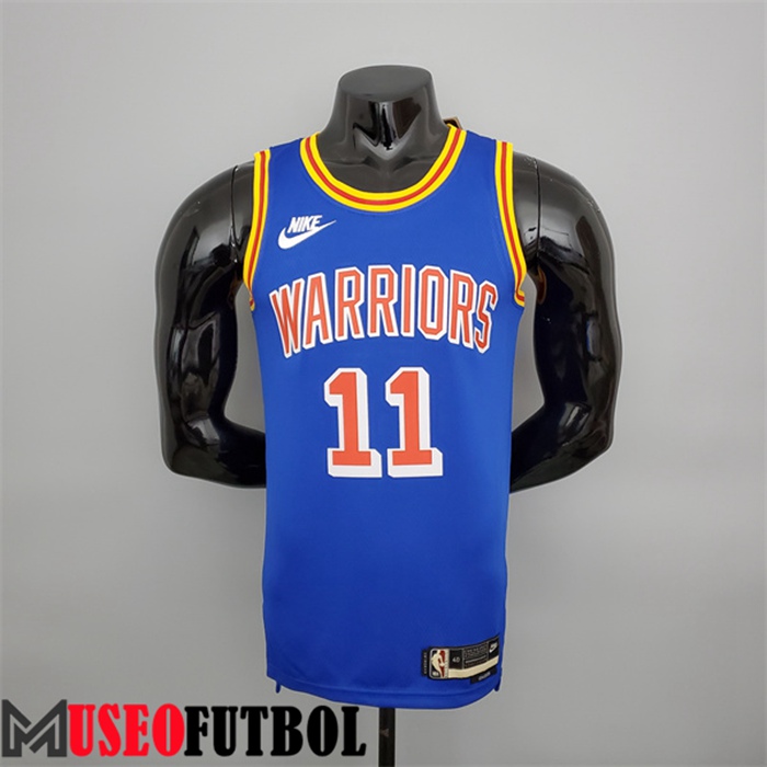 Camiseta Golden State Warriors (Thompson #11) Azul Retro 75 Aniversario