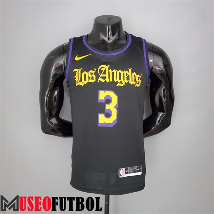 Camiseta Los Angeles Lakers (Davis #3) 2021 Negro