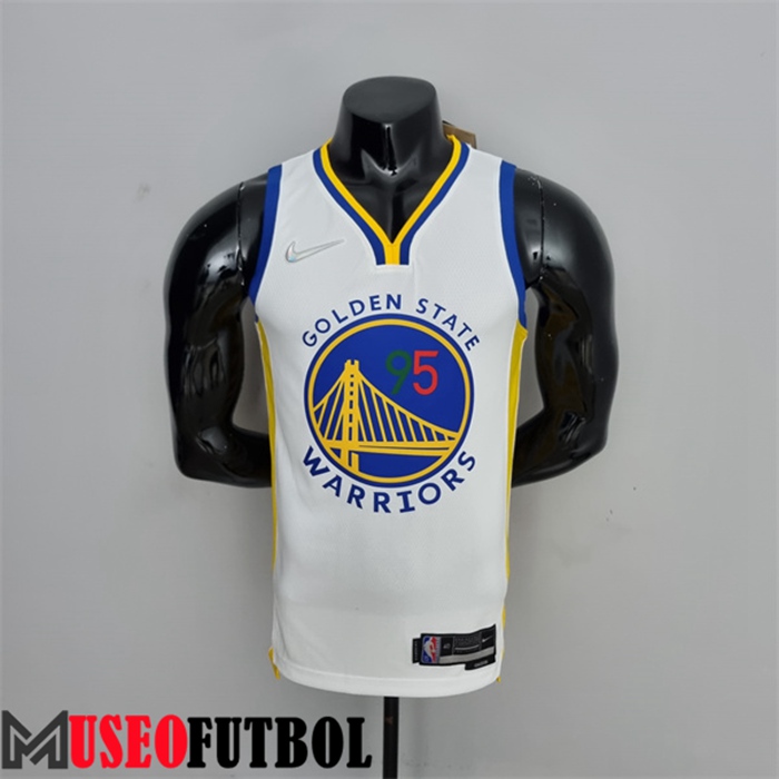 Camiseta Golden State Warriors (Toscano #95) Blanco 75 Aniversario México Exclusive