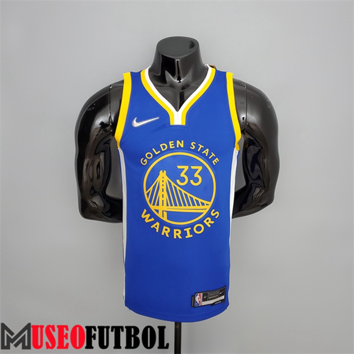 Camiseta Golden State Warriors (Wiseman #33) Azul 75 Aniversario