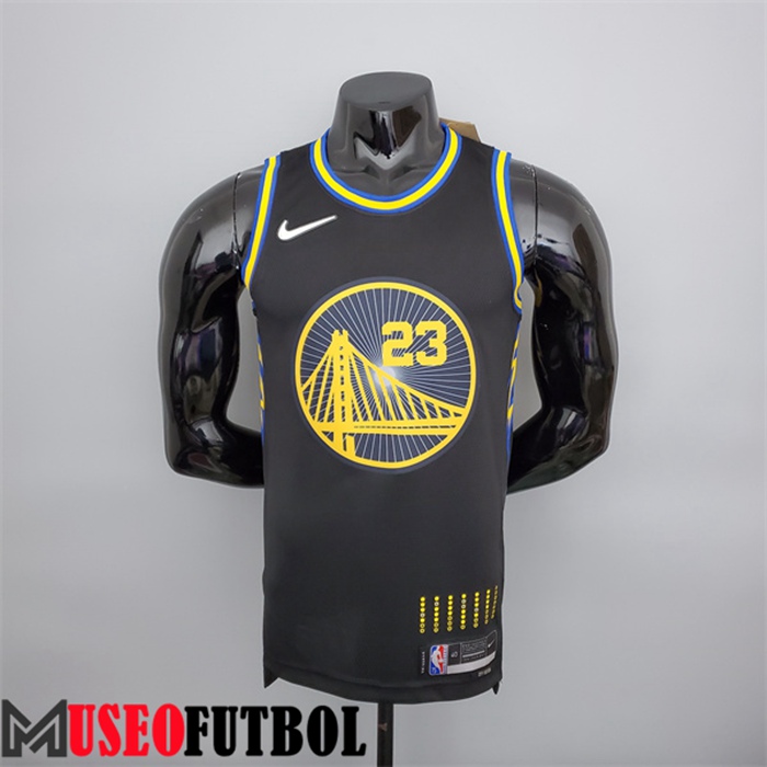 Camiseta Golden State Warriors (Green #23) Negro 75 Aniversario City Edition