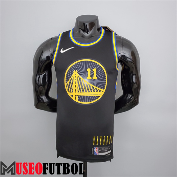 Camiseta Golden State Warriors (Thompson #11) Negro 75 Aniversario City Edition