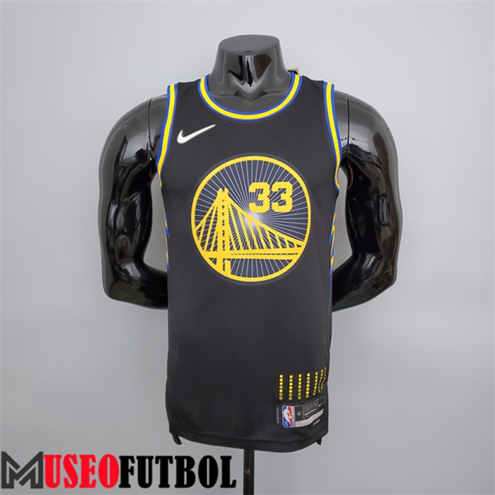 Camiseta Golden State Warriors (Wiseman #33) Negro 75 Aniversario City Edition