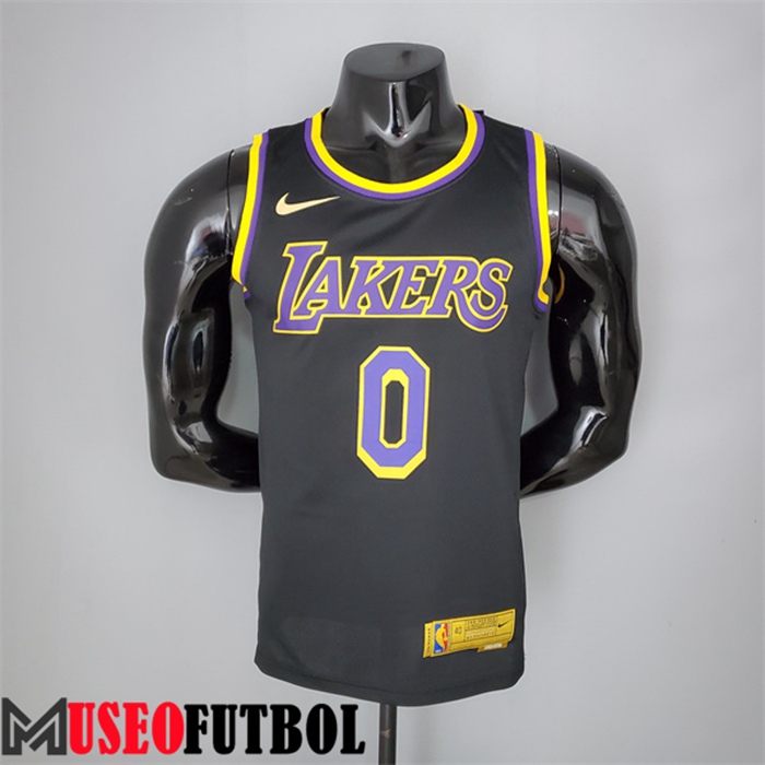 Camiseta Los Angeles Lakers (Kuzma #0) 2021 Negro Bonus Edition