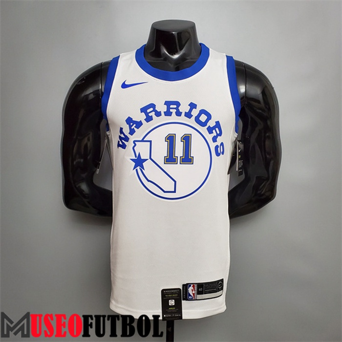 Camiseta Golden State Warriors (Thompson #11) Blanco Retro Version