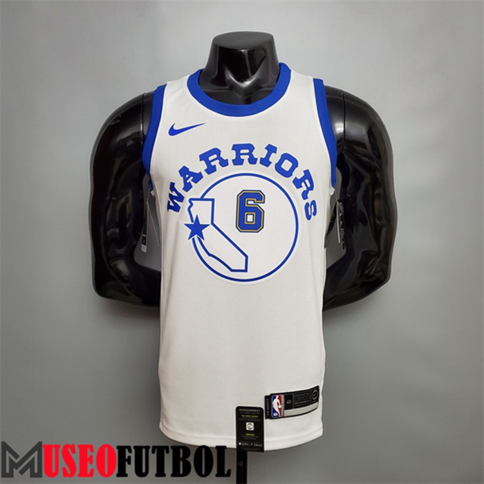 Camiseta Golden State Warriors (Young #6) Blanco Retro Version