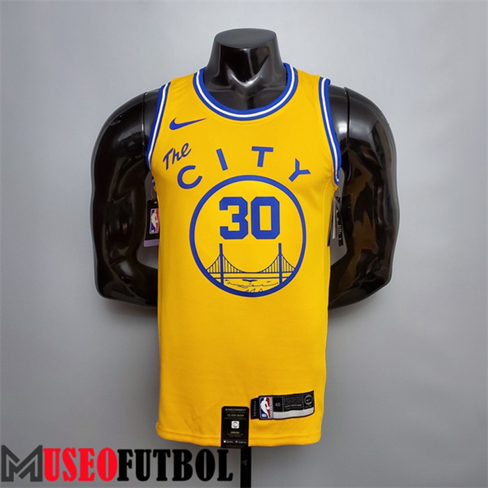 Camiseta Golden State Warriors (Curry #30) Amarillo Tram Version