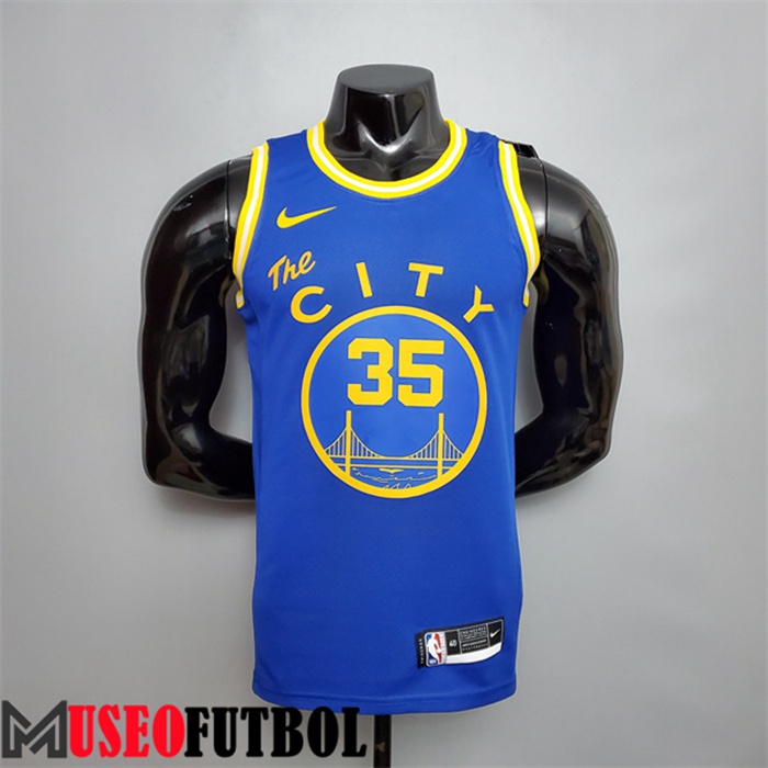 Camiseta Golden State Warriors (Durant #35) Azul Tram Version