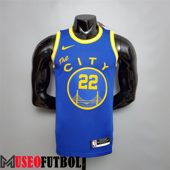 Camiseta Golden State Warriors (Wiggins #22) Azul Tram Version