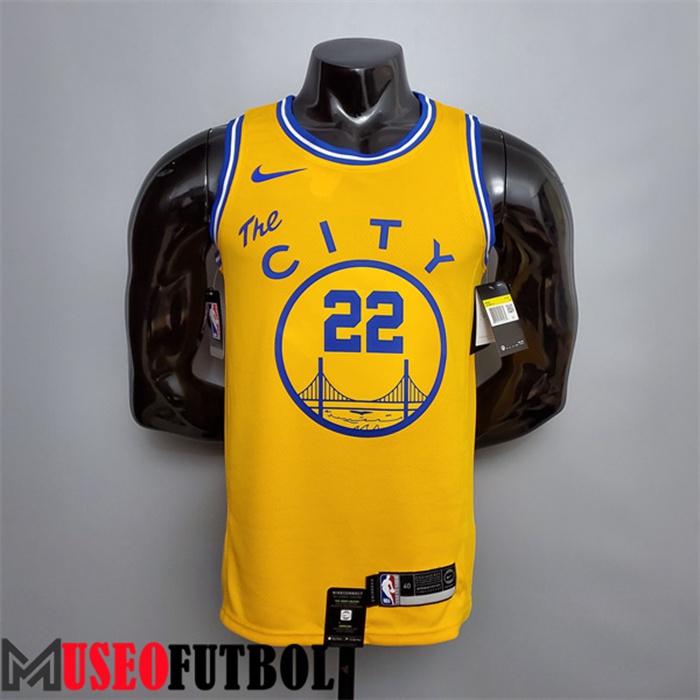 Camiseta Golden State Warriors (Wiggins #22) Amarillo Tram Version